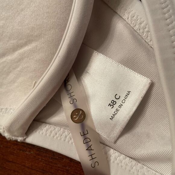 High Neck Halter Neck White Crochet Knit Bikini Top sz 38C - Picture 6 of 8